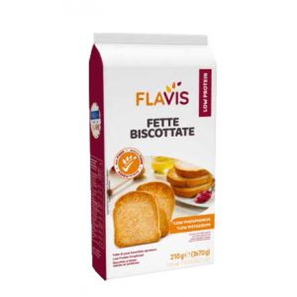 Mevalia Flavis Fette Biscottate Aproteiche e senza Glutine 210 grammi