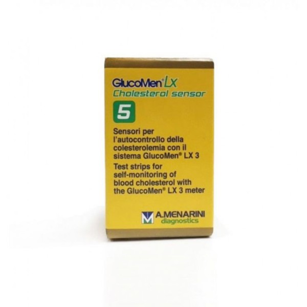 Glucomen LX Cholesterol Sensor 5 Sensori Autocontrollo Colesterolemia