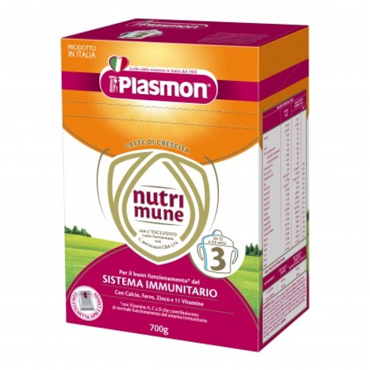 Plasmon Nutri Mune Latte in Polvere Stage 3 700 grammi
