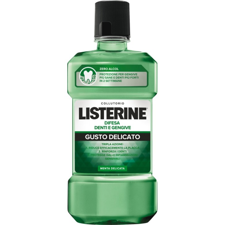 Listerine Difesa Denti e Gengive Gusto Menta Delicata Collutorio 500 ml