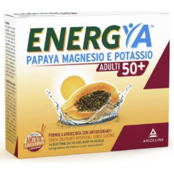 Energy Adulti 50+ Papaya Magnesio e Potassio 14 Bustine - Integratore Alimentare