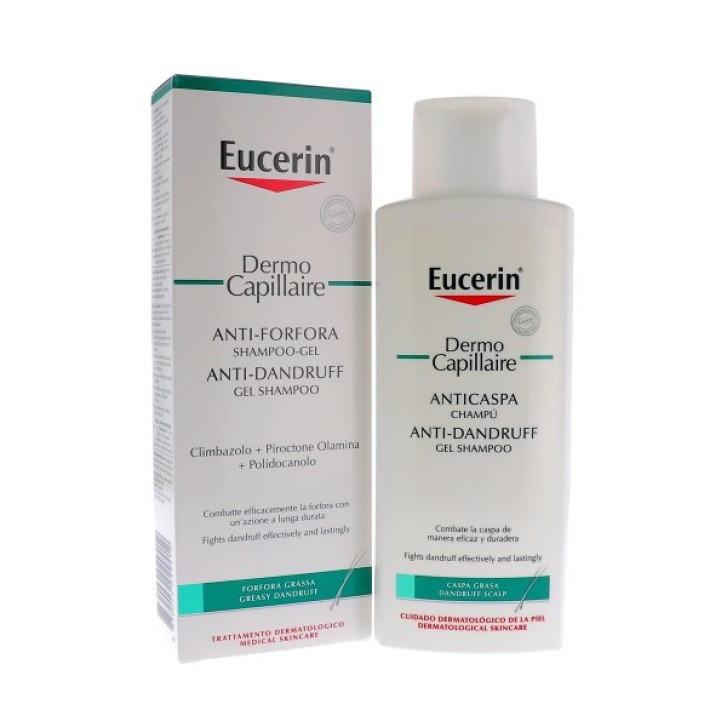Eucerin DermoCapillaire Shampoo Gel Anti-Forfora Grassa 250 ml
