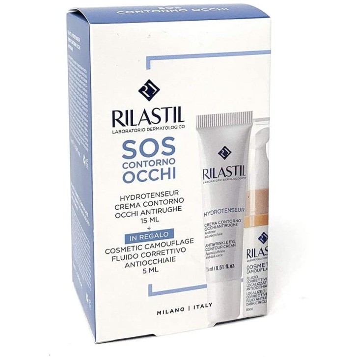 Rilastil Hydrotenseur Cofanetto Occhi Crema Contorno Occhi 15 ml + Fluido Antimacchie 5 ml