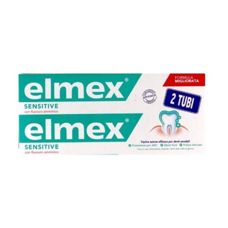 Elmex Sensitive Dentifricio Bitubo 2 x 75 ml