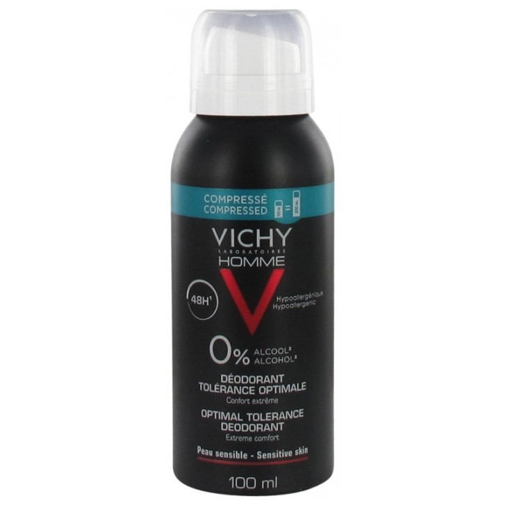 Vichy Homme Deodorante Compressed Deodorante Sensitive 100 ml