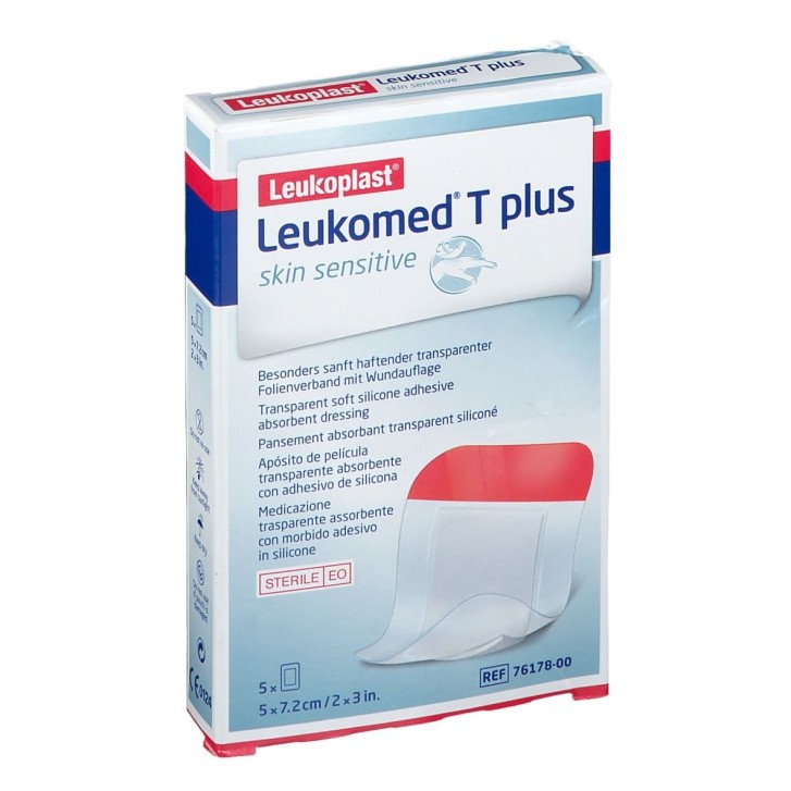 Leukomed T Skin Plus Medicazione Post-Operatoria Trasparente 7,2 x 5 cm 5 Pezzi