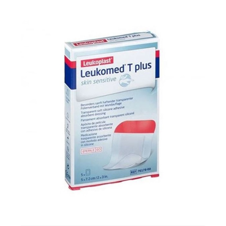 Leukomed T Plus Skin Sensitive Medicazione Post-Operatoria 7,2 x 5 cm 5 Pezzi