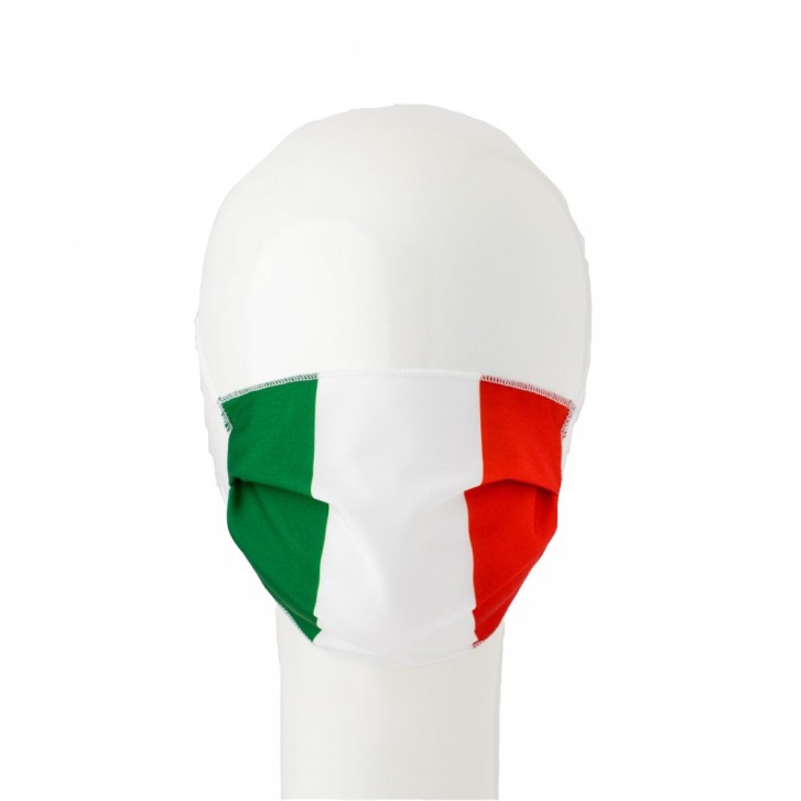 Mascherina Lavabile per adulti colore Bandiera Italiana 2 pezzi