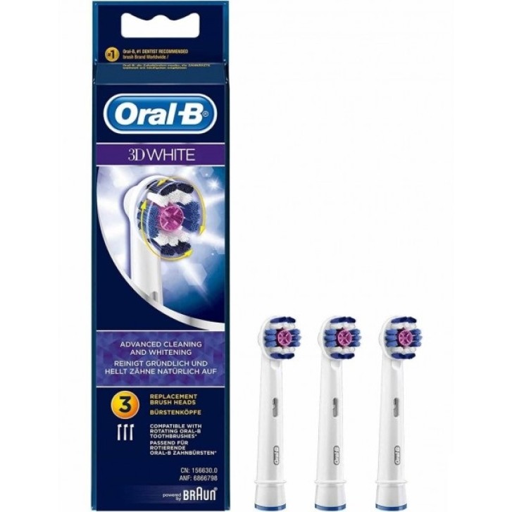 Oral-B 3D White Testine di Ricambio 3 Pezzi