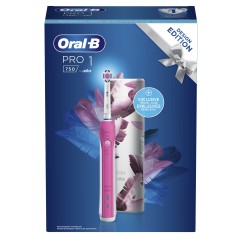 Oral-B Power Pro 1 Rosa 3D White Spazzolino Elettrico