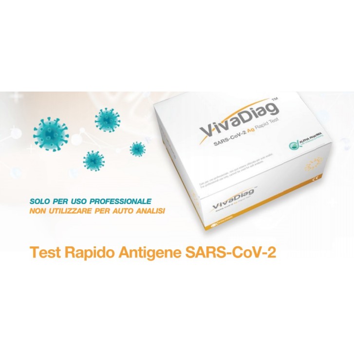 Vivadiag Tampone Rapido Antigenico Sars-CoV-2 25 pezzi