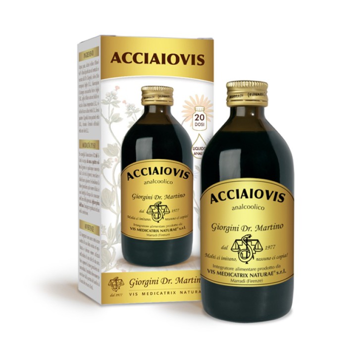 Acciaiovis Liquido Analcolico 200 ml Dr. Giorgini - Integratore Gravidanza