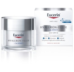 Eucerin Hyaluron Filler SPF 15 Crema Giorno Antirughe per Pelli Secche 50 ml