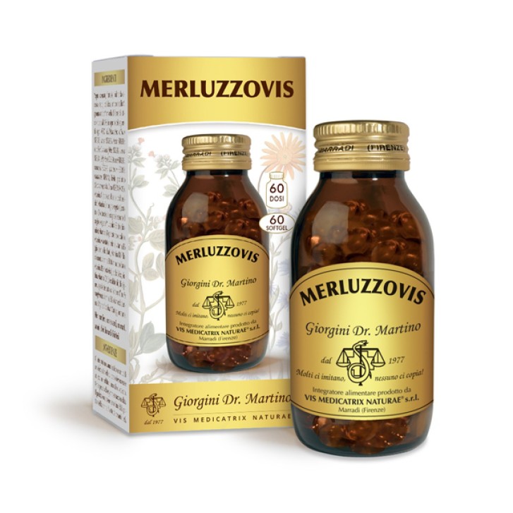 Merluzzovis 60 Softgels Dr. Giorgini - Integratore Olio Fegato di Merluzzo