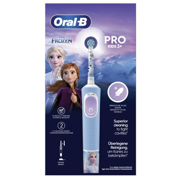 Oral-B Pro Kids 3+ Spazzolino Elettrico Disney Frozen + 1 Testina