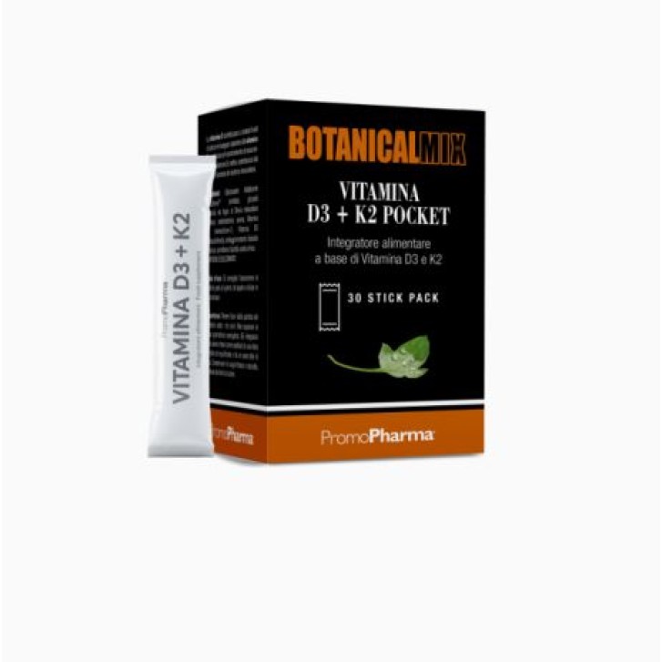 Botanical Mix Vitamina D3 + K2 Pocket 30 Stick - Integratore Alimentare