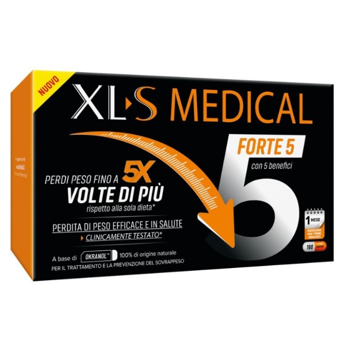 XL-S Medical Forte 5 180 Capsule -Trattamento per Perdita di Peso 1 Mese di Trattamento