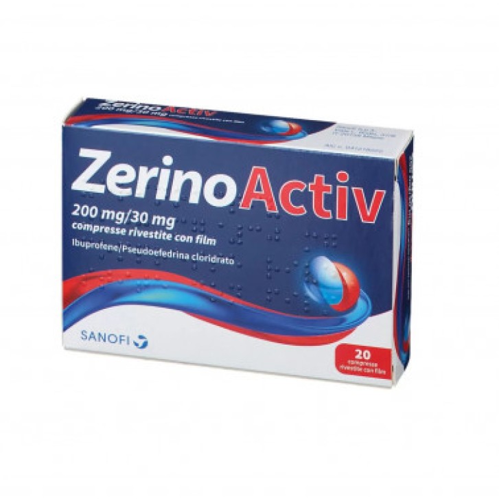 Zerinoactiv Influenza e Raffreddore 200 mg+30 mg 20 Compresse