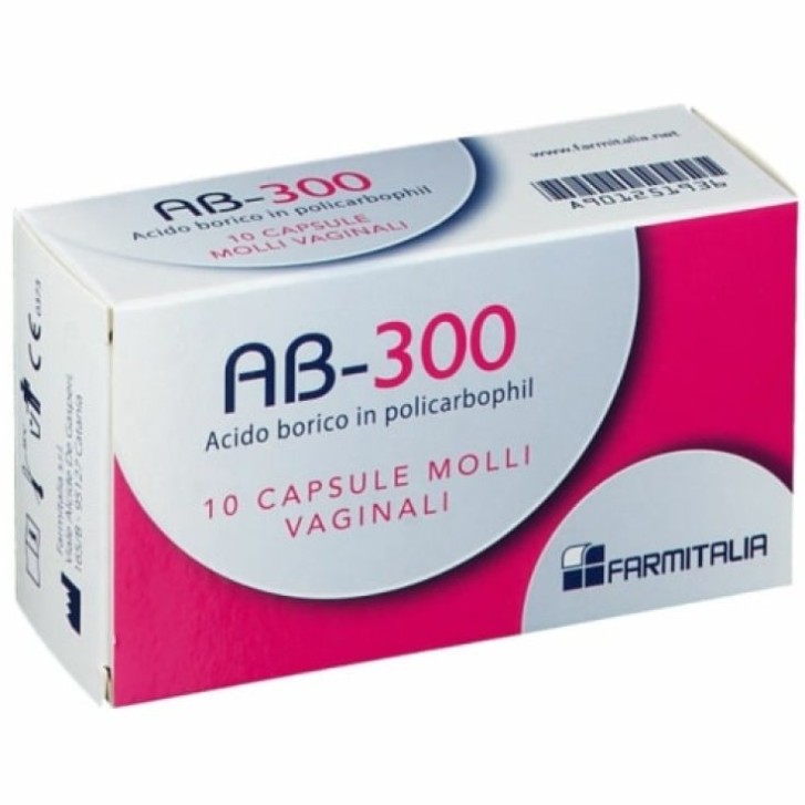 AB 300 Ovuli Vaginali 10 Capsule Molli