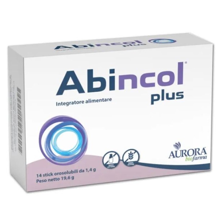 Abincol Plus 14 Stick Orosolubili - Integratore Equilibrio Flora Intestinale