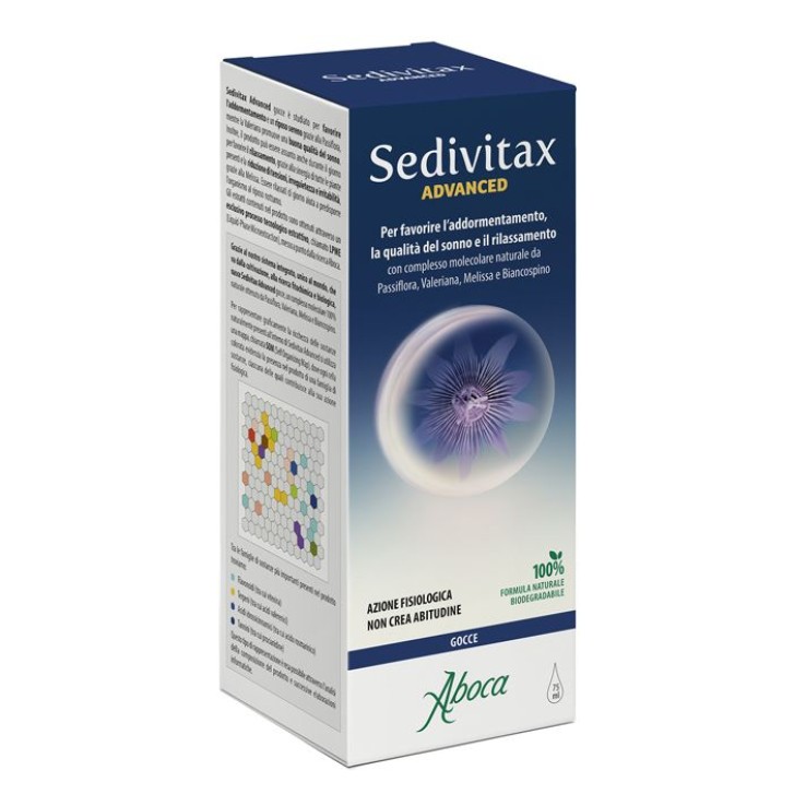 Aboca Sedivitax Advanced Gocce 75 ml - Integratore Sonno