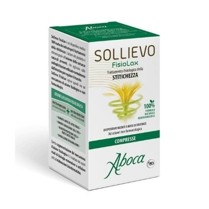 Aboca Sollievo Fisiolax 90 Compresse - Dispositivo Medico per la Stitichezza