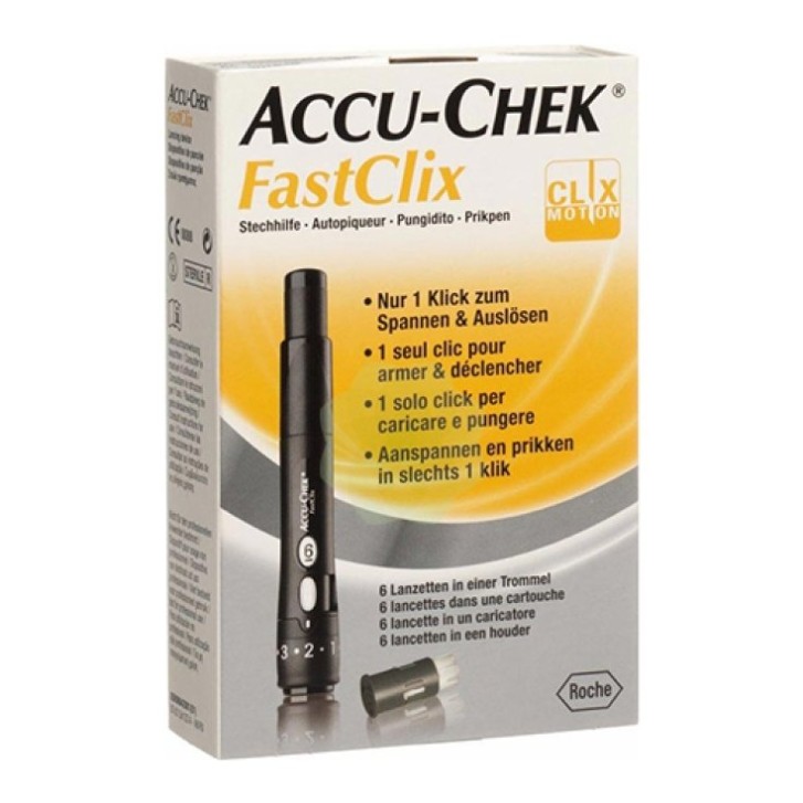 Accu Chek Fastclix Penna Pungidito Kit