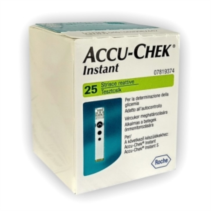 Accu-Chek Instant 25 Strisce Reattive per il controllo della Glicemia