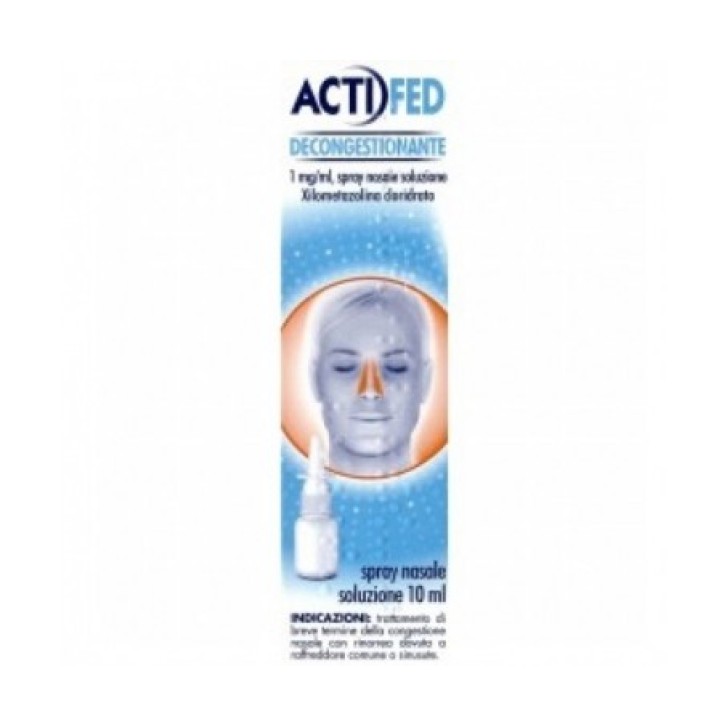 Actifed Decongestionante Spray Nasale 1% Xilometazolina 10 ml