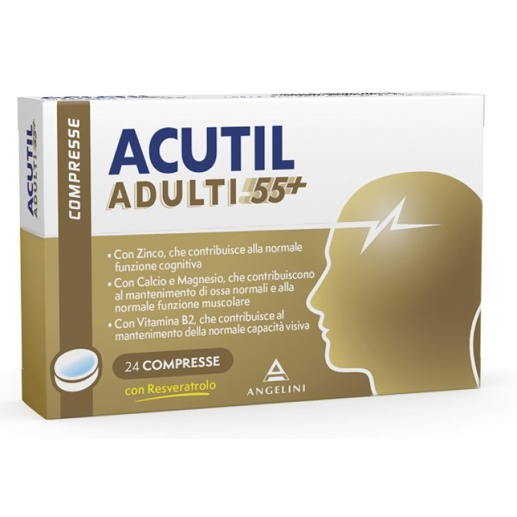 Acutil Adulti 55+ 24 compresse - Integratore Alimentare