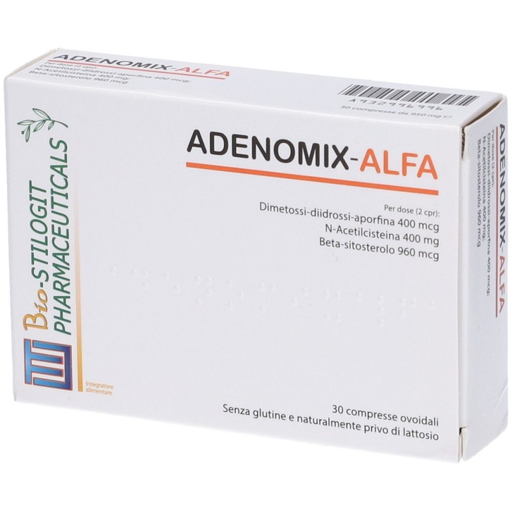 Adenomix Alfa 30 Compresse - Integratore per Funzionalit&agrave; della Prostata