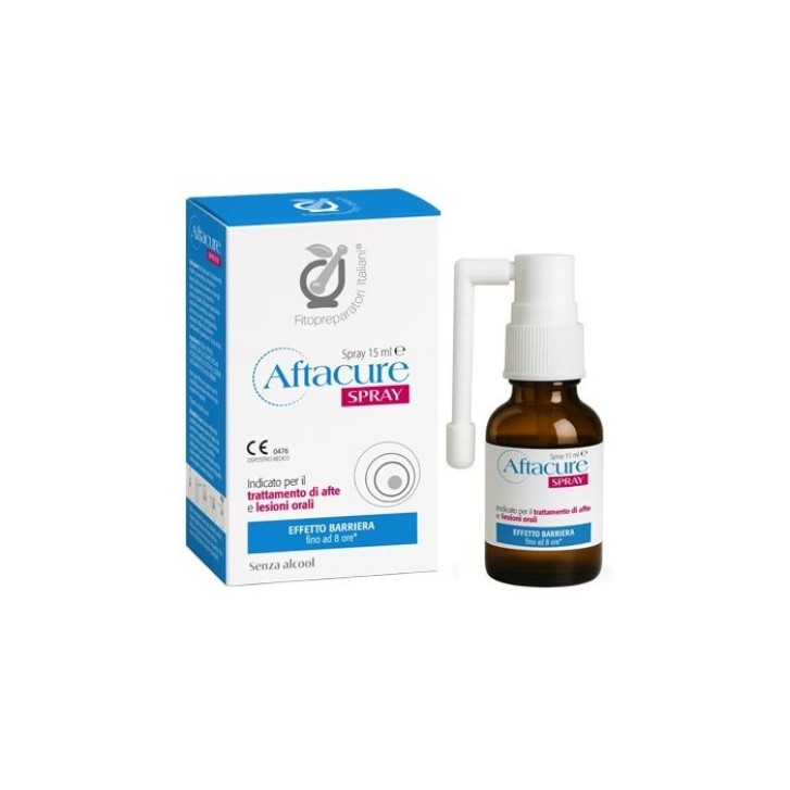 Aftacure Forte Spray 15 ml - Dispositivo Medico per Afte