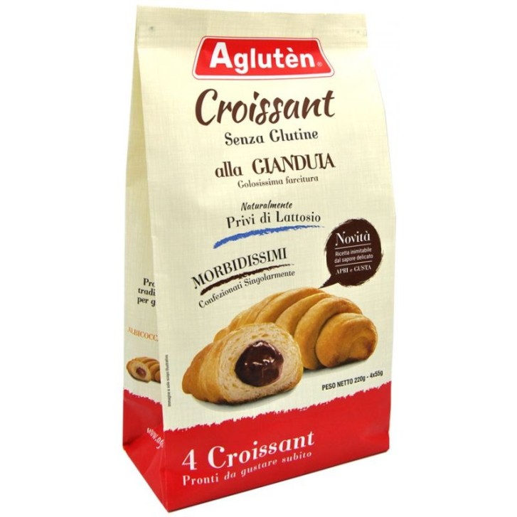 Agluten Croissant Gianduia Senza Glutine 4 pezzi