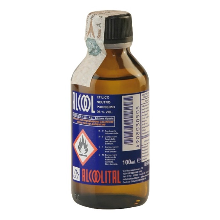 Alcool Etilico Puro 96% 100 ml