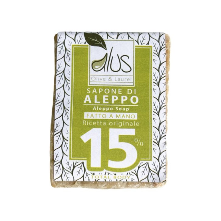 Sapone di Aleppo 15% Cubo 200 grammi