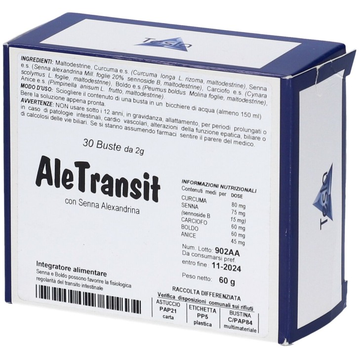 Aletransit 30 bustine - Integratore Transito Intestinale