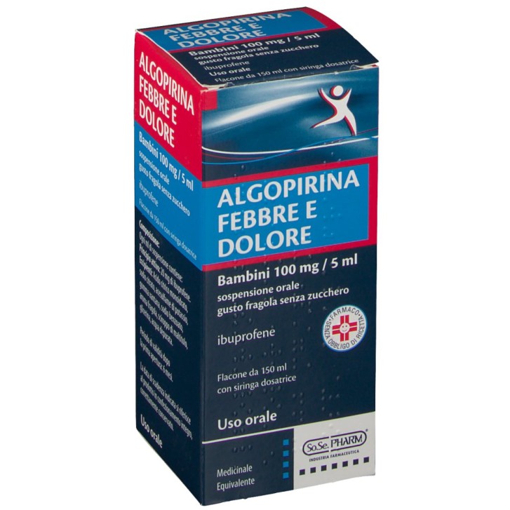 Algopirina Febbre e Dolore Sciroppo Fragola 150 ml