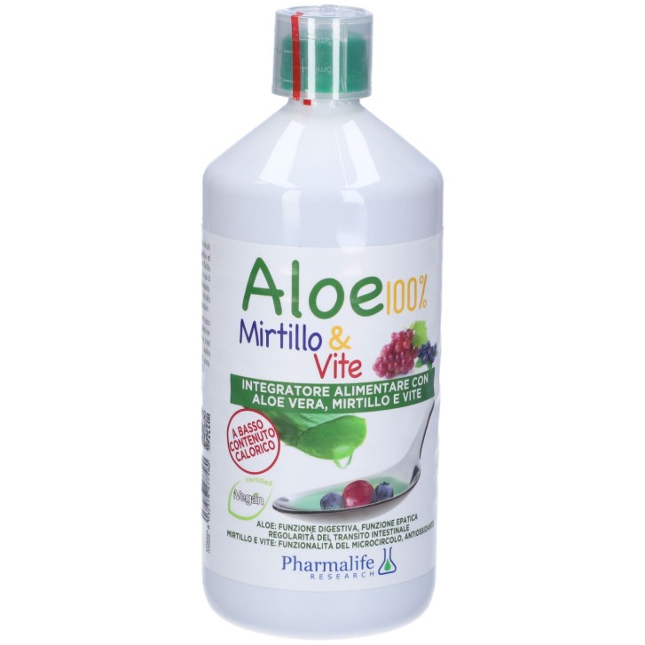 Aloe Mirtillo e Vite 1 Litro - Integratore per Microcircolo e Digestione