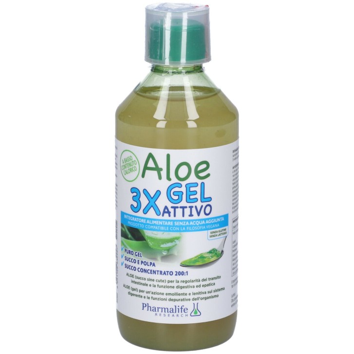Aloe Gel 3x Attivo 500 ml - Integratore Alimentare