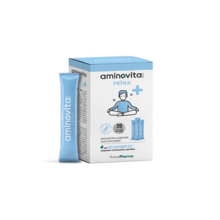 Aminovita Plus Relax Promopharma 20 Stick - Integratore Relax e Benessere Mentale