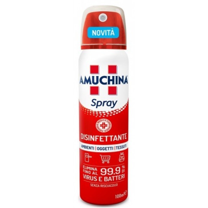 Amuchina Spray Disinfettante per Ambienti, Oggetti e Tessuti 100 ml