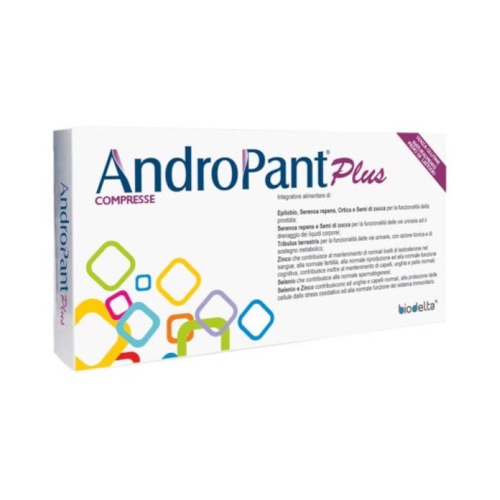 Androplant Plus 30 Compresse - Integratore Benessere Prostata e Vie Urinarie