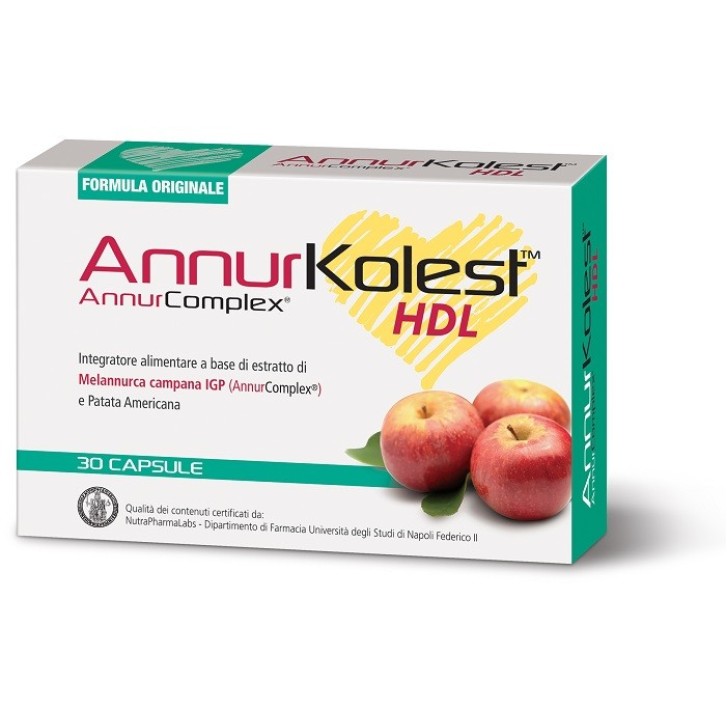 AnnurKolest 30 Capsule - Integratore Metabolismo dei Trigliceridi e Colesterolo