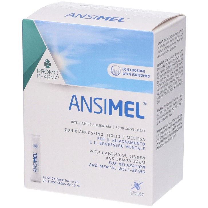 Ansimel 20 Stick - Integratore per Rilassamento e Benessere Mentale