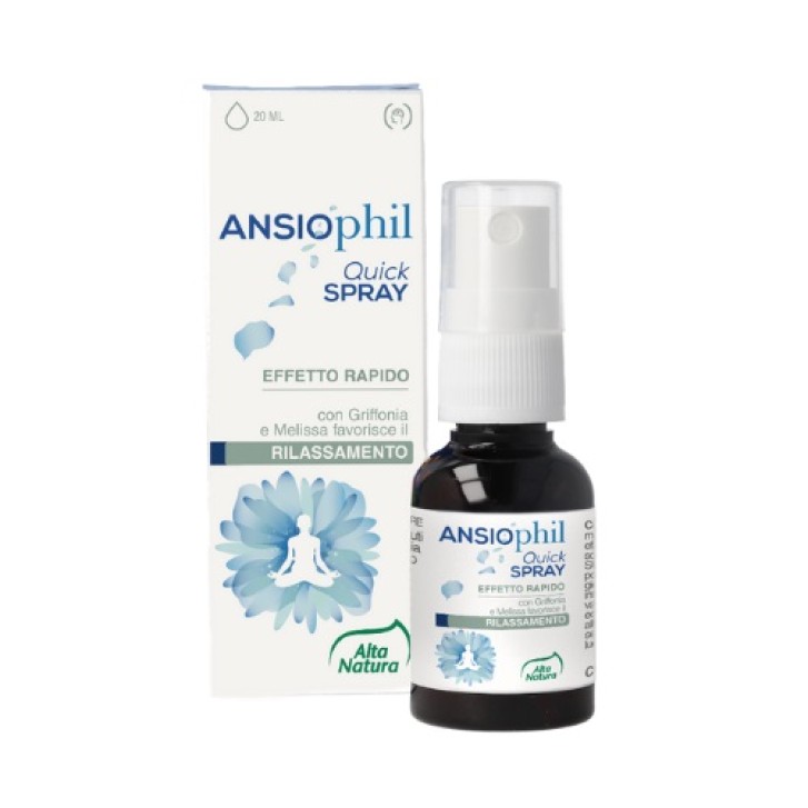 Ansiophil Quick Spray 20 ml - Integratore Sonno e Rilassamento