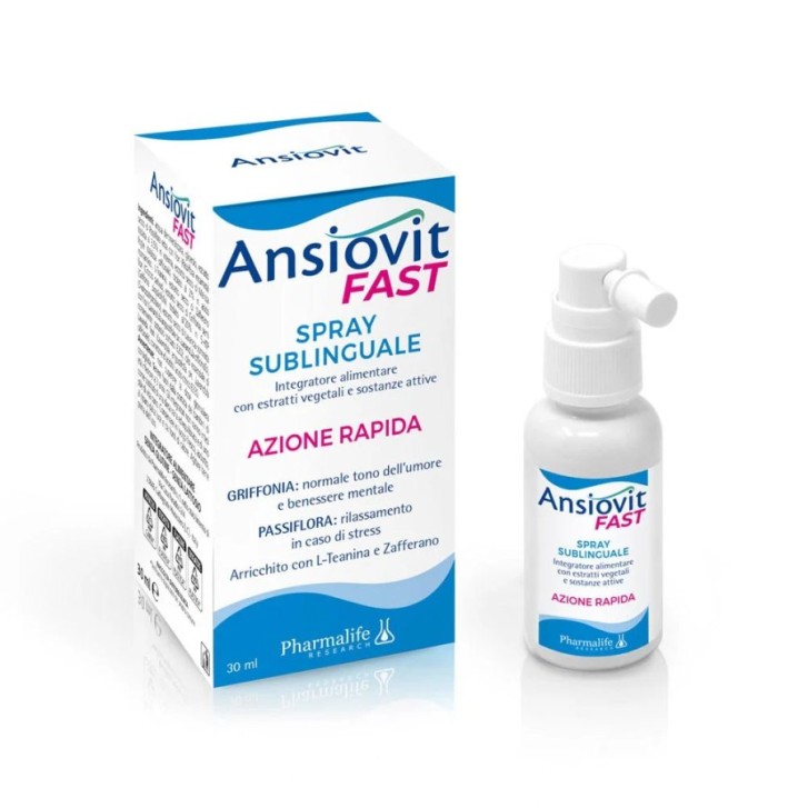 Ansiovit Fast Spray Sublinguale 30 ml - Integratore Benessere Mentale