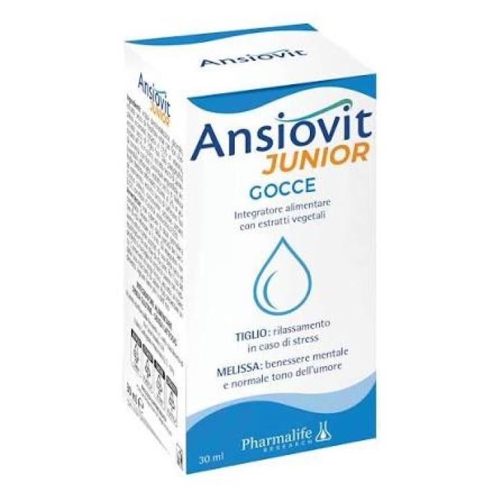 Pharmalife Ansiovit Junior Gocce 30 ml - Integratore per il Rilassamento