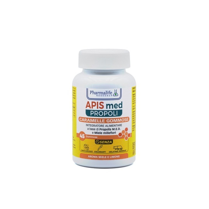 Apis Med Propoli 45 Caramelle Gommose - Integratore con Propoli e Miele