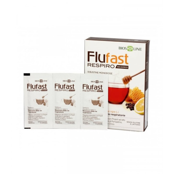 Apix Flufast Respiro 9 Bustine  - Integratore Benessere Delicatole Vie Respiratorie