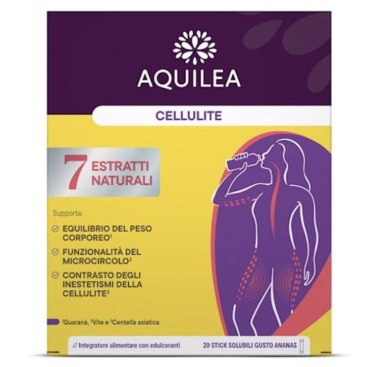 Aquilea Cellulite 20 stick - Integratore Inestetismi Cellulite e Microcircolo